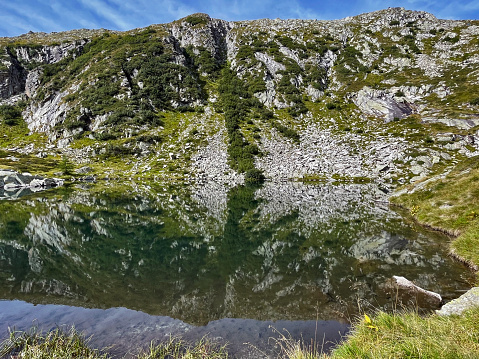 Breathtaking Reflections: Cinque Laghi Alpine Lake, Madonna Di Campiglio, Adamello Brenta