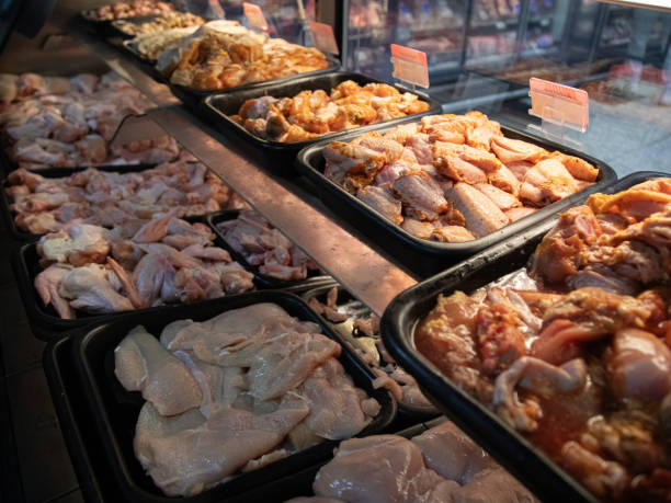 istock chicken meat in the market window 2048578524