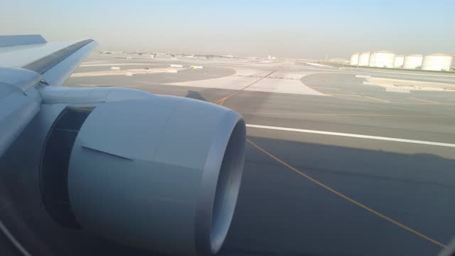 Qatar airways landing in Hamad international airport Doha