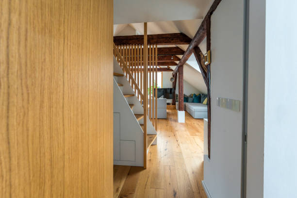 istock Contemporary Loft Style Apartment Interior with Open Plan Design 2048613445