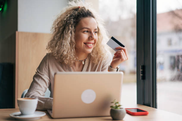 istock Young woman shopping online 2048617587