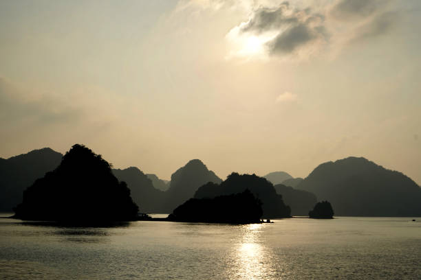istock Sunset over Halong  Bay in Vietnam 2048650956