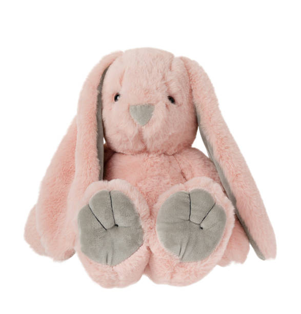 istock Pink bunny toy isolated on white background with clipping path. 2048734761