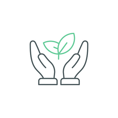 Environment Conservation Duocolor Line Icon Design with Editable Stroke. Suitable for Infographics, Web Pages, Mobile Apps, UI, UX, and GUI design.