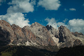 Mountain landscapes on the Dolomites: Sella Group