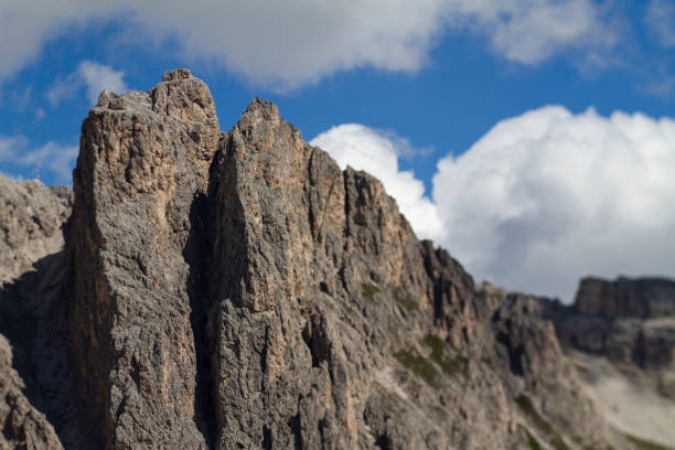 alpenglow also called ENROSADIRA is an optical phenomenon that colors the rocks of the Dolomitesat sunset in taiy