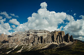 Mountain landscapes on the Dolomites: Sella Group