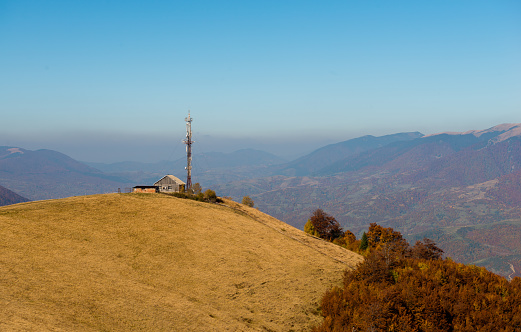 Weather station on the Krasna range, Carpathian mountains, Ukraine