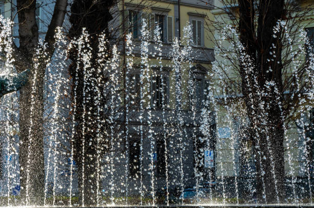 Schizzi della Fontana angelica di Torino