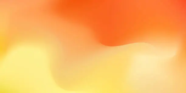 Vector illustration of Vibrant vector wavy yellow and orange gradient