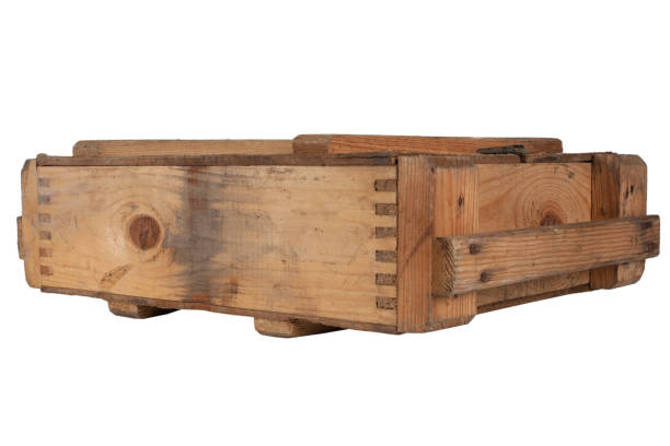 istock Army ammunition wooden crate. 2049122685