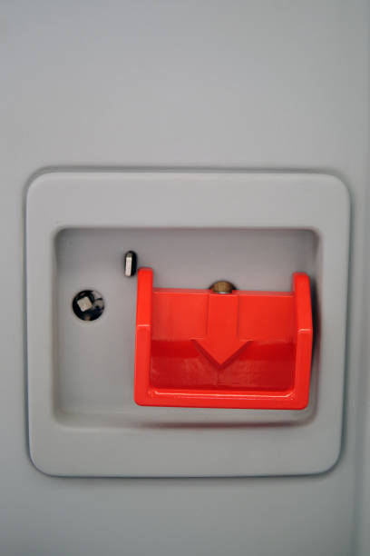 istock Emergency break for forced opening of doors in a train carriage 2049125910