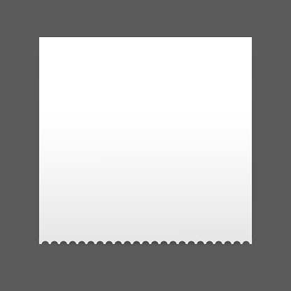 Vector realistic post it element isolated on balck background