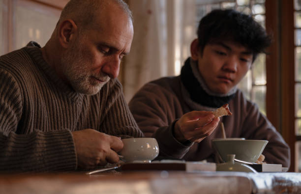 istock People enjoying tea in teahouse. Seoul, Korea 2049182407