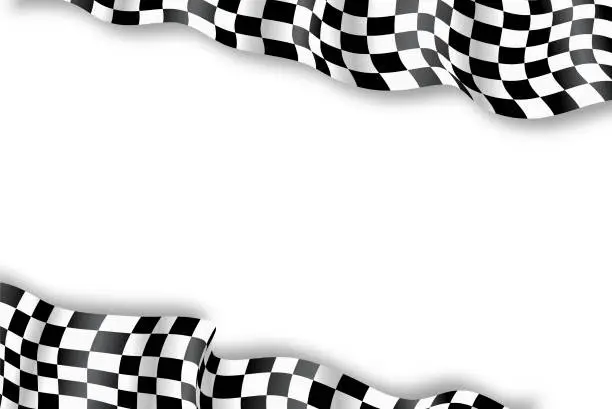 Vector illustration of racing flag