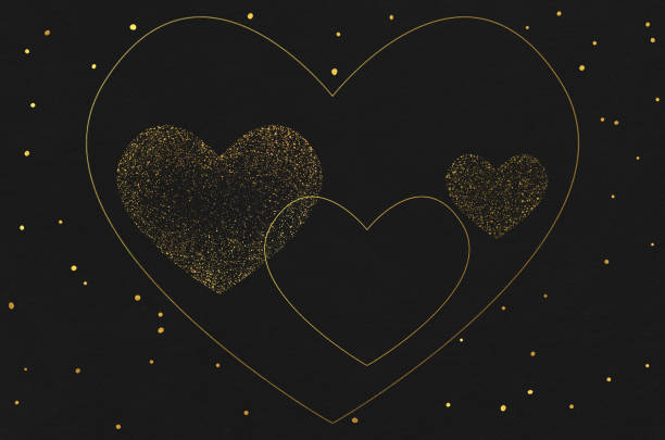 istock Washi paper texture with golden hearts 2049293176
