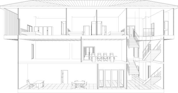 istock 3D illustration of building project 2049301990
