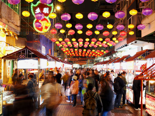 istock Temple Street, Hong Kong 2049338250