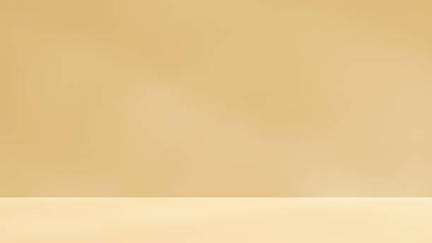 istock Empty cream beige room studio with shadow of leaves 2049407972