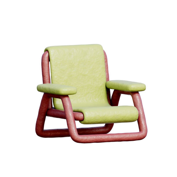 istock 3D Folding Chair, Camping elements, Travel hiking adventure. 2049563828
