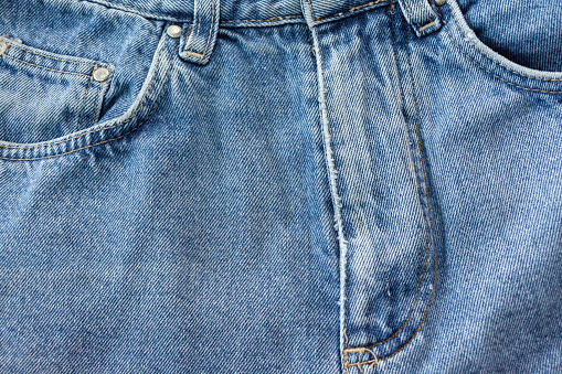 Close up blue Jean ,Denim jean Texture