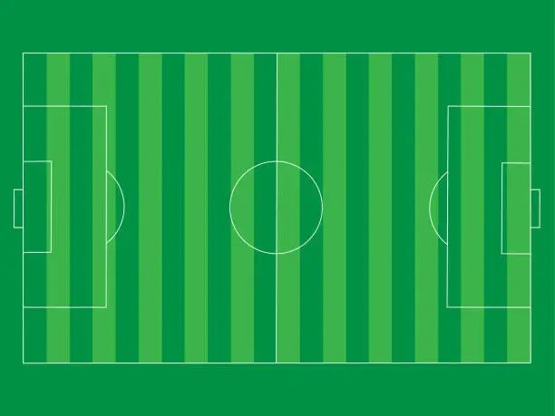 Vector illustration of Football field