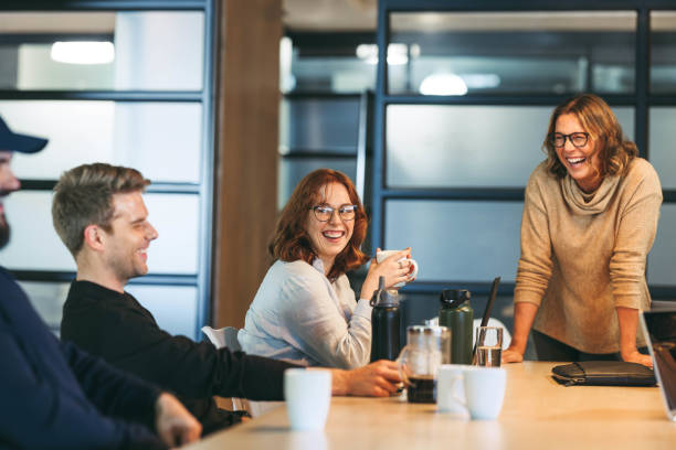 istock Business people engaged in creative brainstorming session at the office 2049675410