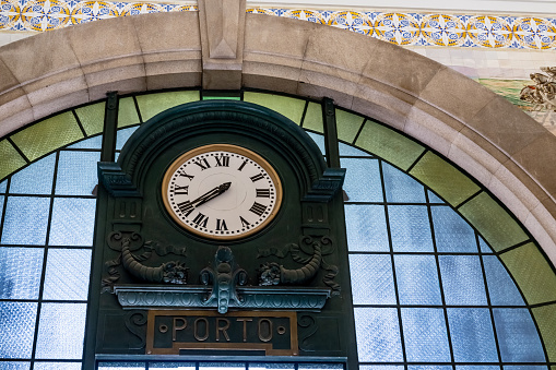 Sao Bento railway station in Porto, Portugal.