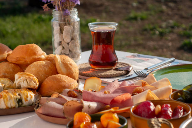 istock Turkish breakfast table. Outside. No people. 2049699719