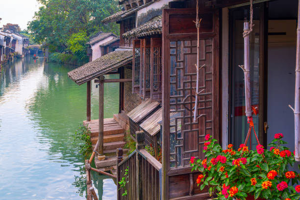 Wuzhen ancient town scenery in China Wuzhen ancient town scenery in China grand canal china stock pictures, royalty-free photos & images