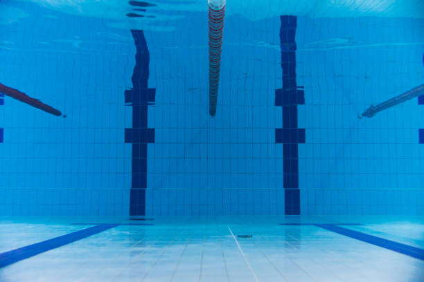 istock Deep sports swimming pool, underwater photo. 2049787777