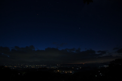 The sunrise on Borobudur temple, Indonesia