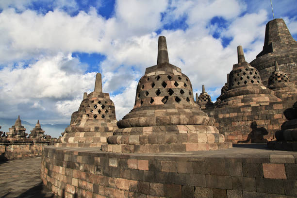 Borobudur, the great Buddhist temple in Indonesia