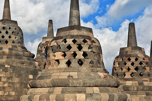 Borobudur, the great Buddhist temple in Indonesia