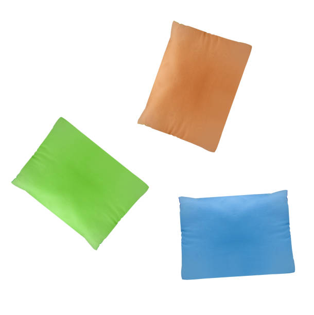 istock Blue, green and yellow cushion isolated 2049841810