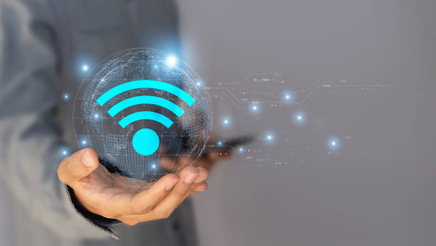 istock Use business smartphone with wifi icon, business communication social network concept. 2049872092