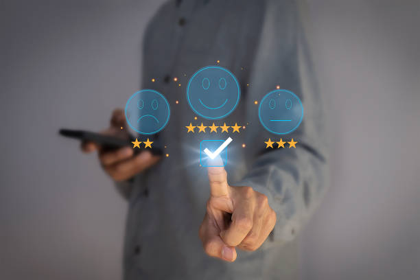 Customers rate service provider satisfaction through the application. The service experience in the online application will assess the quality of the service.