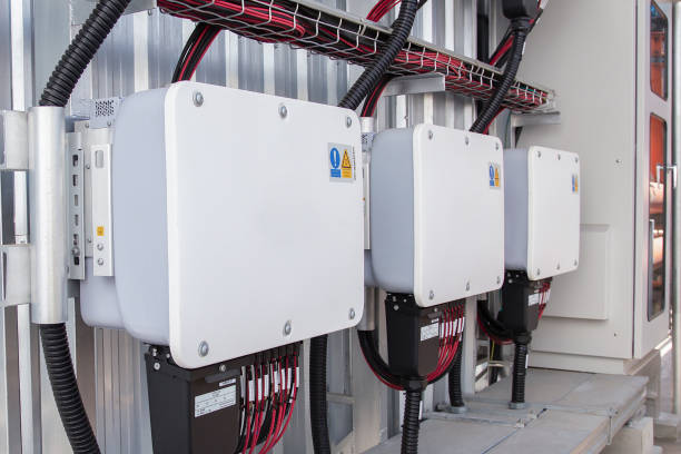 istock White inverter of solar cell power generation system 2049875765