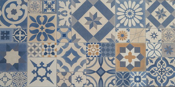 azulejos texture background vintage with floral motifs wall tiles ancient floor architecturally compelling mosaics design