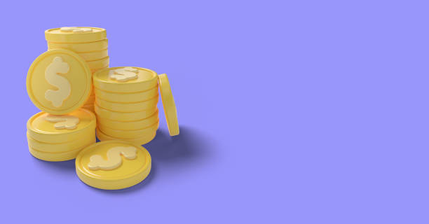 istock token money, 3d render realistic coin icons 2049993874