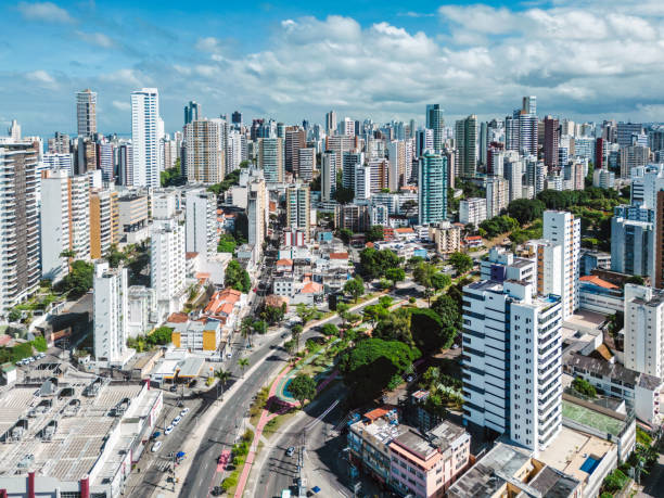 istock drone view onmodern district in Salvador, Brazil 2050009306
