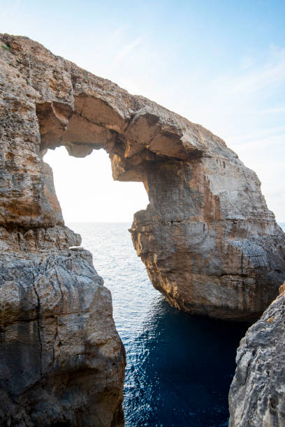 Cliffs of Wied il-Mielah on Gozo Island - Malta