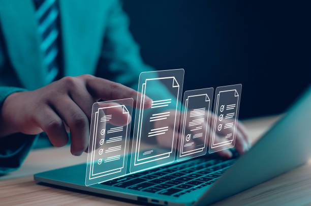 istock Offers a list of online survey forms. 2050098028