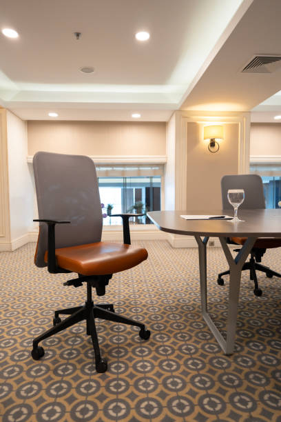 Luxury and modern meeting table and chair