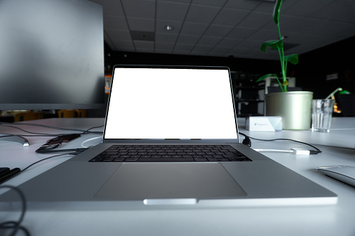 MacBook Mockup in office