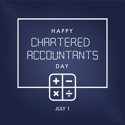 National Chartered Accountants Day. background, banner, card, poster, template. Vector illustration.