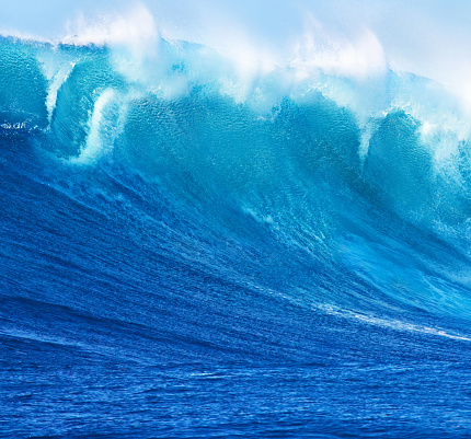 Beautiful Blue Ocean Wave background