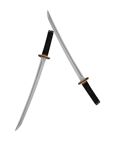 Katana - Japanese sword isolated over white background