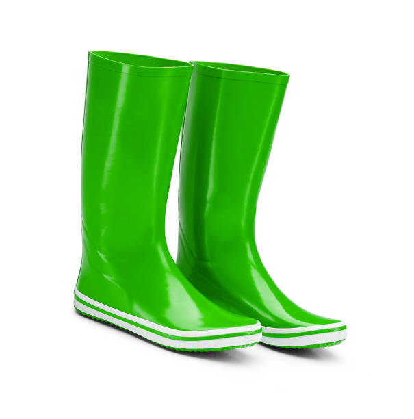 rubber boots isolated - foto de stock