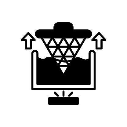 Nano Lithography  icon in vector. Logotype